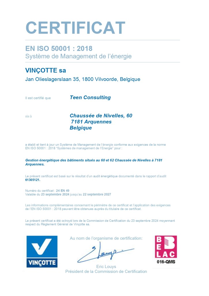 certificat iso 24 EN 49